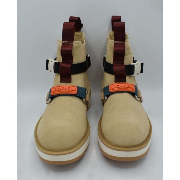 Sorel Women Size 7 Hi-Line EQ Chalk Ceramic Suede Waterproof Chelsea Boots Shoes - Picture 2 of 10